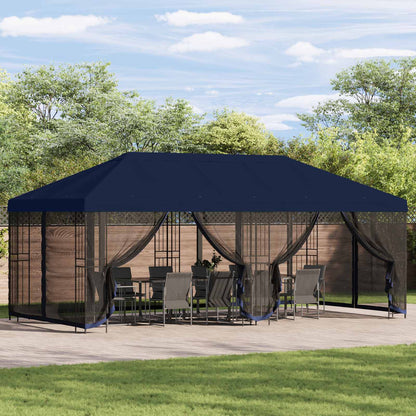 6 x 3 m Blue Polyester and Steel 190