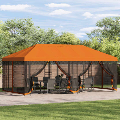 6 x 3 m Orange Polyester and Steel 190