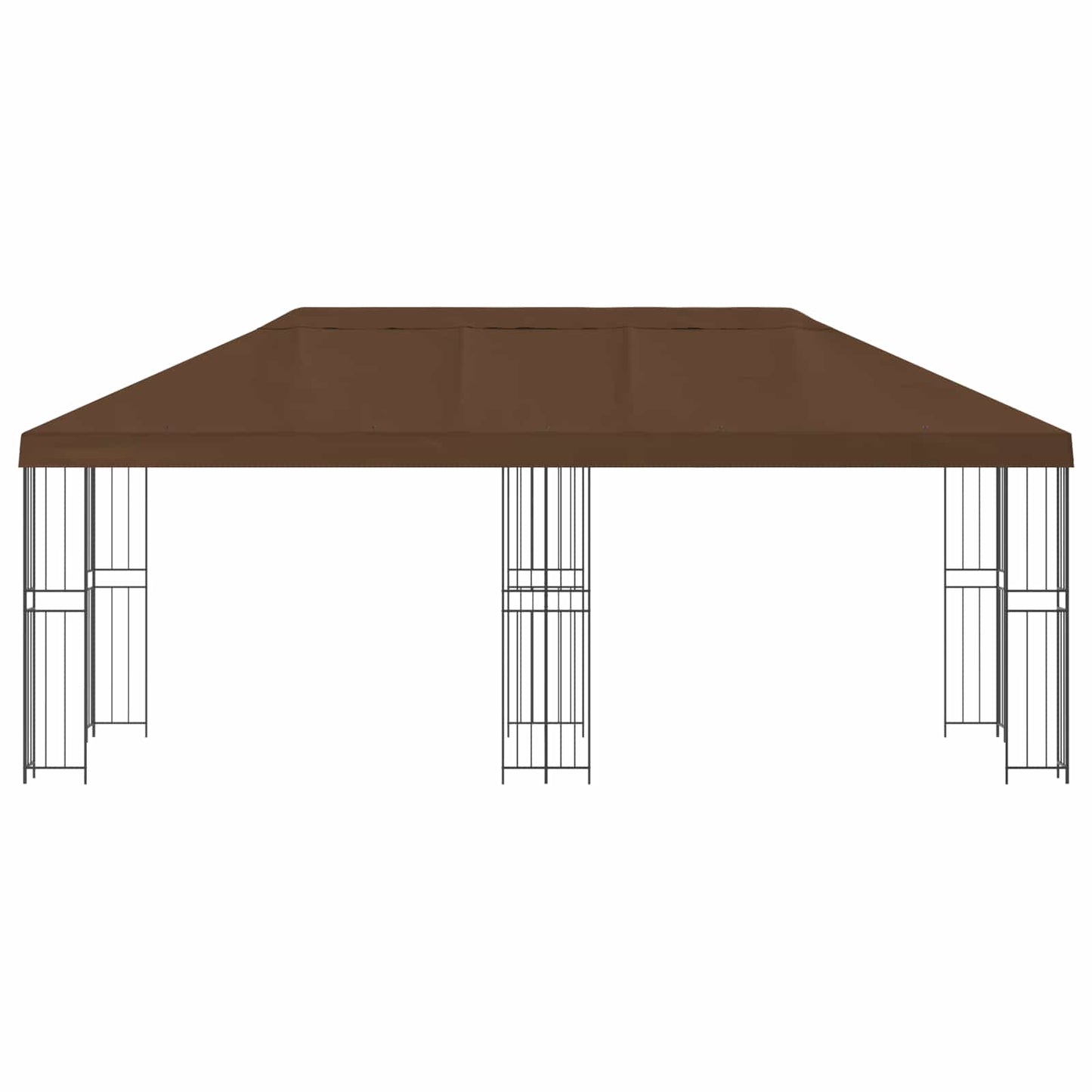 6 x 3 m Brown Polyester and Steel 190