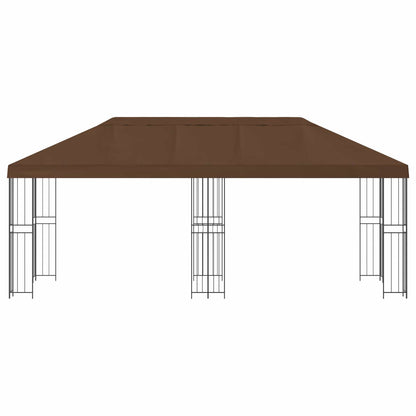 6 x 3 m Brown Polyester and Steel 190
