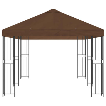 6 x 3 m Brown Polyester and Steel 190