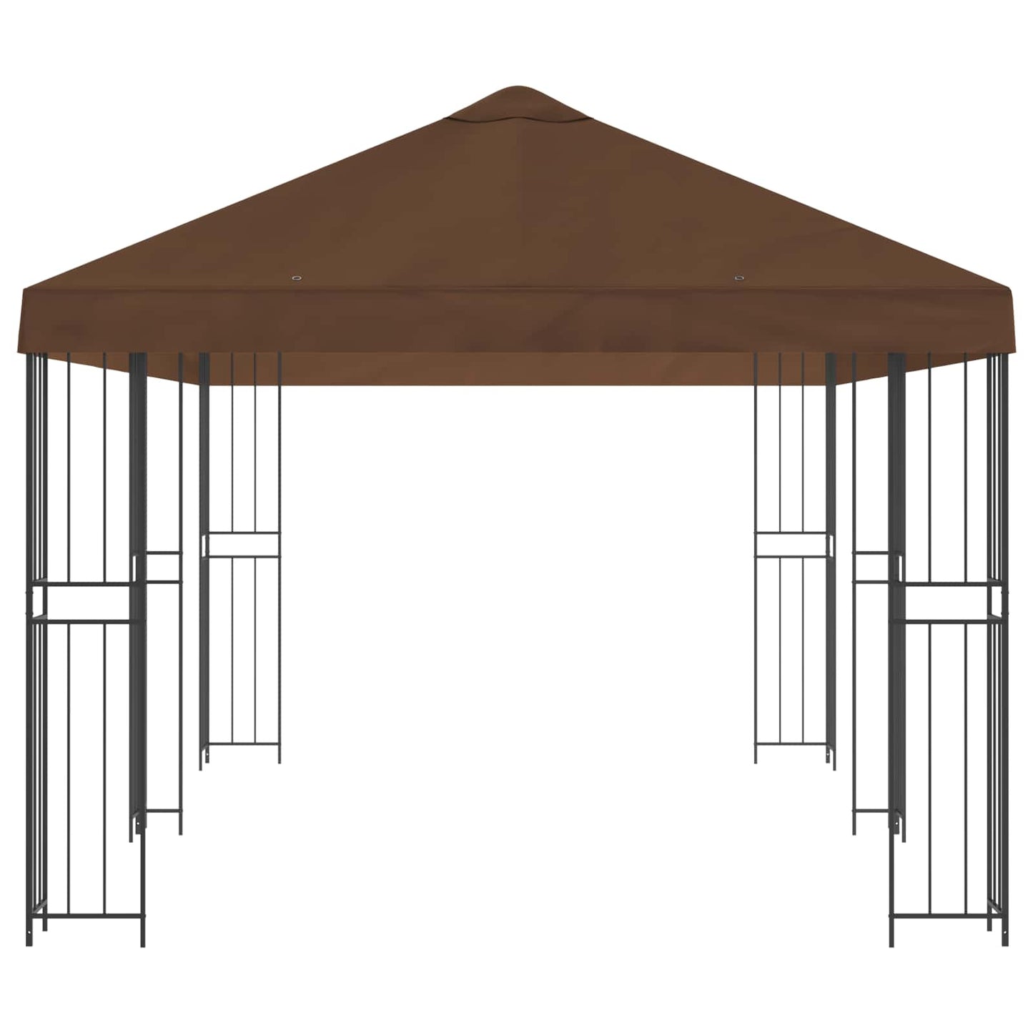 6 x 3 m Brown Polyester and Steel 190