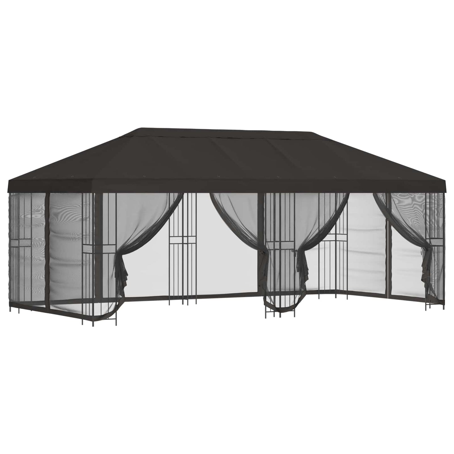 6 x 3 m Anthracite Polyester and Steel 190