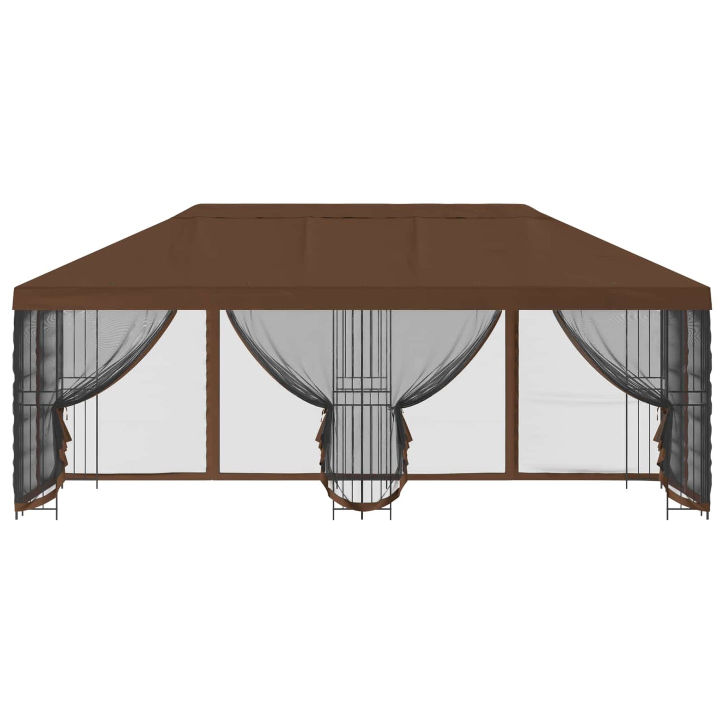6 x 3 m Brown Polyester and Steel 190