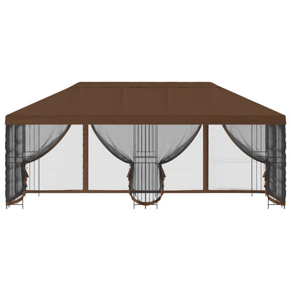 6 x 3 m Brown Polyester and Steel 190