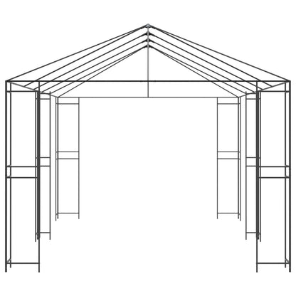 Gazebo Frame 6 x 3 m Black Steel