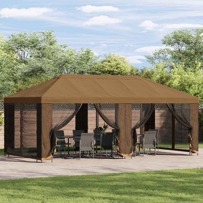 Garden Gazebo 6 x 3 m Beige Polyester and Steel 190