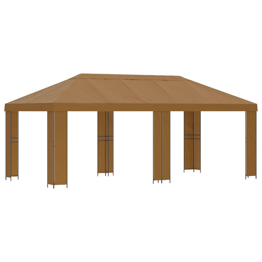 Garden Gazebo 6 x 3 m Beige Polyester and Steel 190