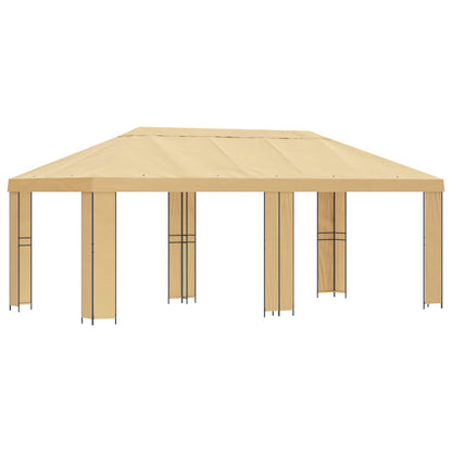Garden Gazebo 6 x 3 m Cream Polyester and Steel 190