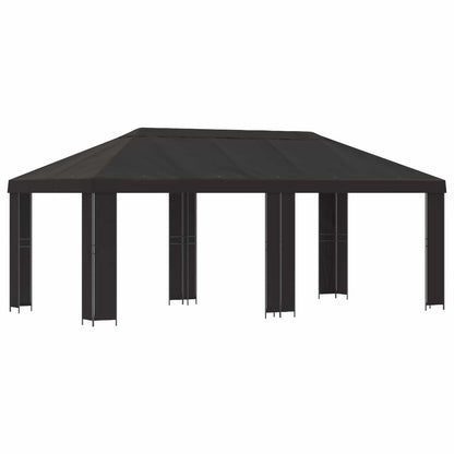 Garden Gazebo 6 x 3 m Anthracite Polyester and Steel 190