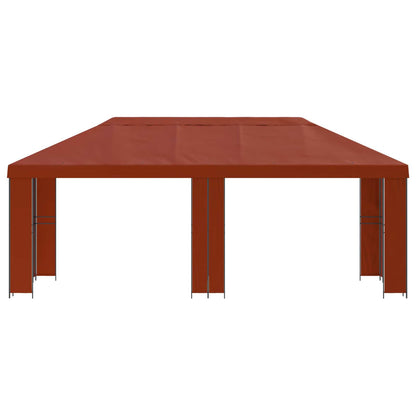 Garden Gazebo 6 x 3 m Terracotta Polyester and Steel 190