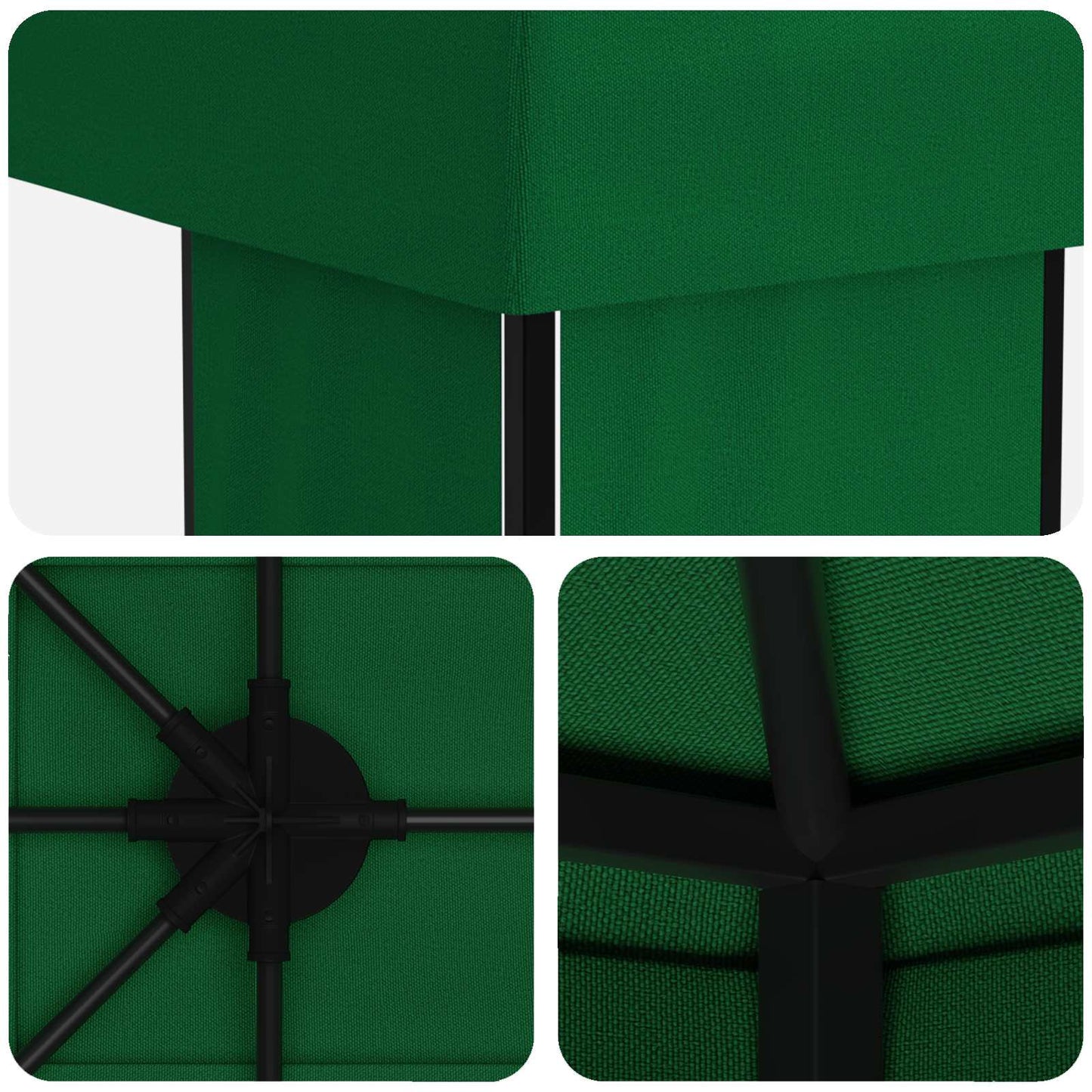 Garden Gazebo 6 x 3 m Green Polyester and Steel 190
