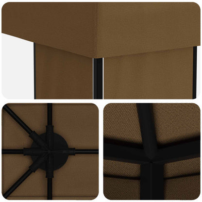 Garden Gazebo 6 x 3 m Taupe Polyester and Steel 190