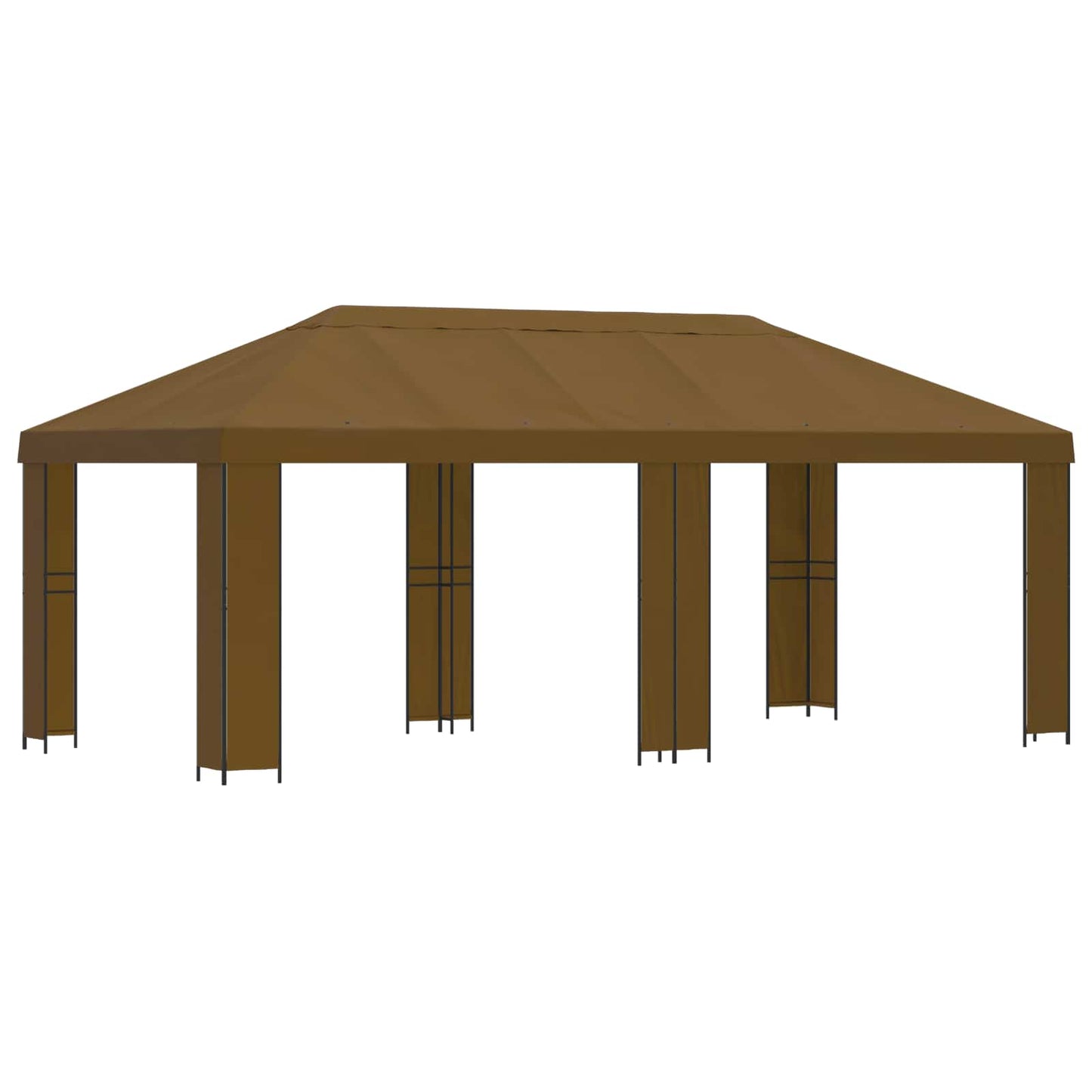Garden Gazebo 6 x 3 m Taupe Polyester and Steel 190
