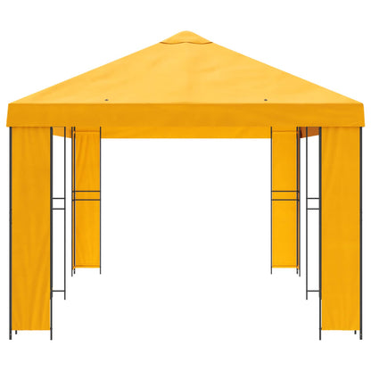 Garden Gazebo 6 x 3 m Yellow Polyester and Steel 190