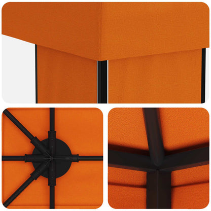 Garden Gazebo 6 x 3 m Orange Polyester and Steel 190