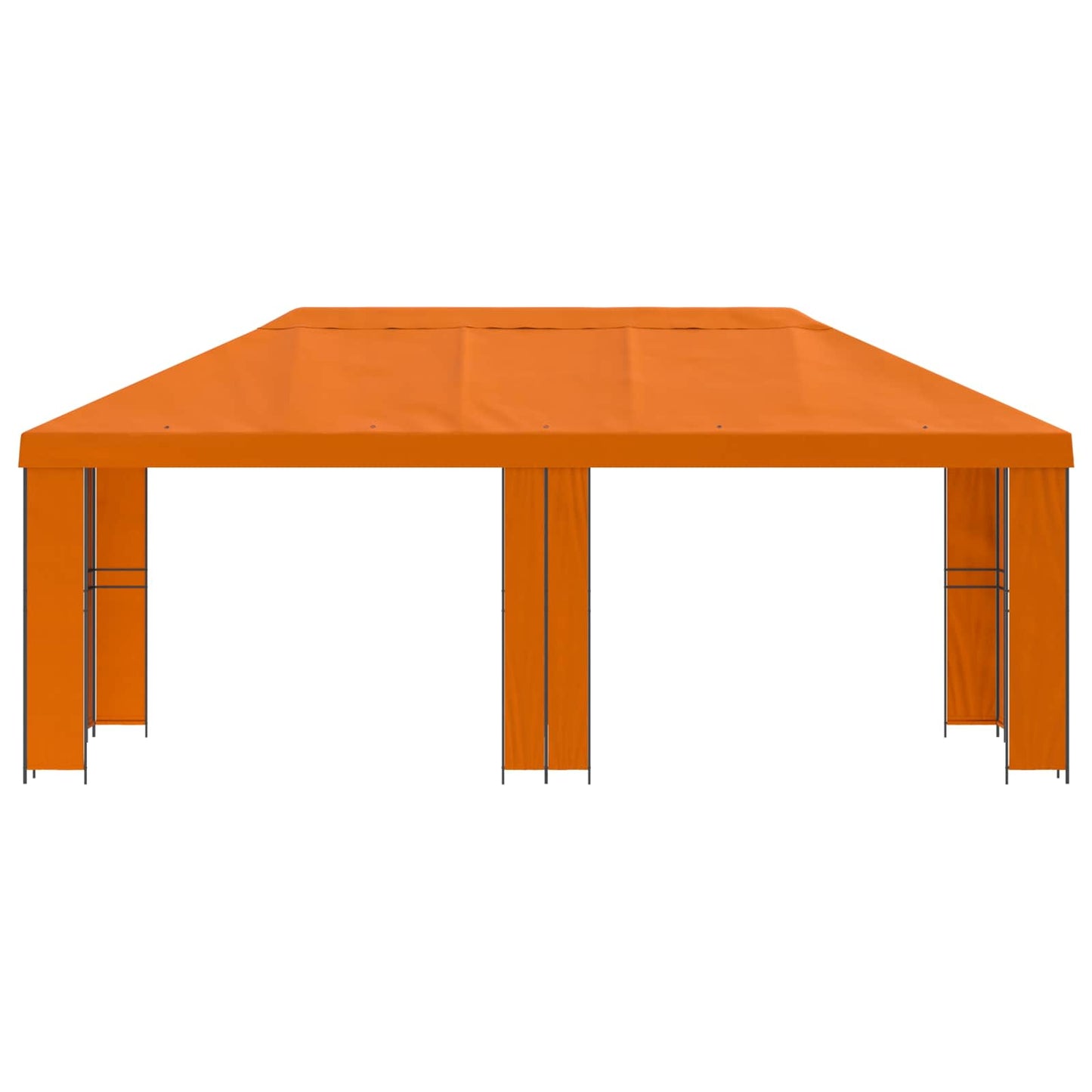Garden Gazebo 6 x 3 m Orange Polyester and Steel 190