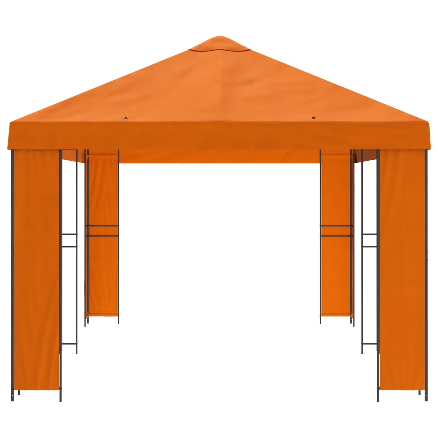 Garden Gazebo 6 x 3 m Orange Polyester and Steel 190