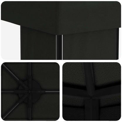 Garden Gazebo 6 x 3 m Black Polyester and Steel 190