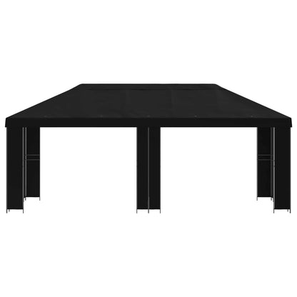Garden Gazebo 6 x 3 m Black Polyester and Steel 190