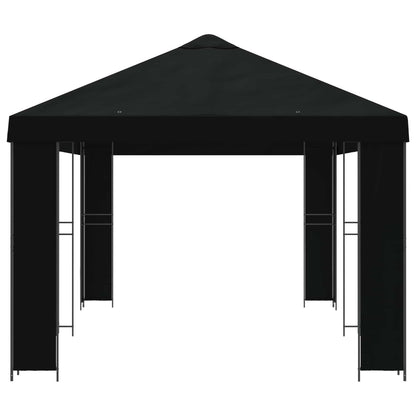 Garden Gazebo 6 x 3 m Black Polyester and Steel 190