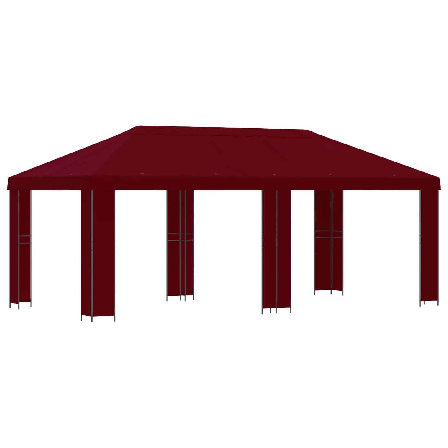 Garden Gazebo 6 x 3 m Burgundy Polyester and Steel 190