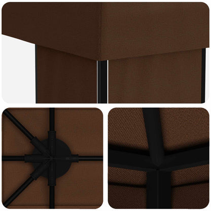 Garden Gazebo 6 x 3 m Brown Polyester and Steel 190