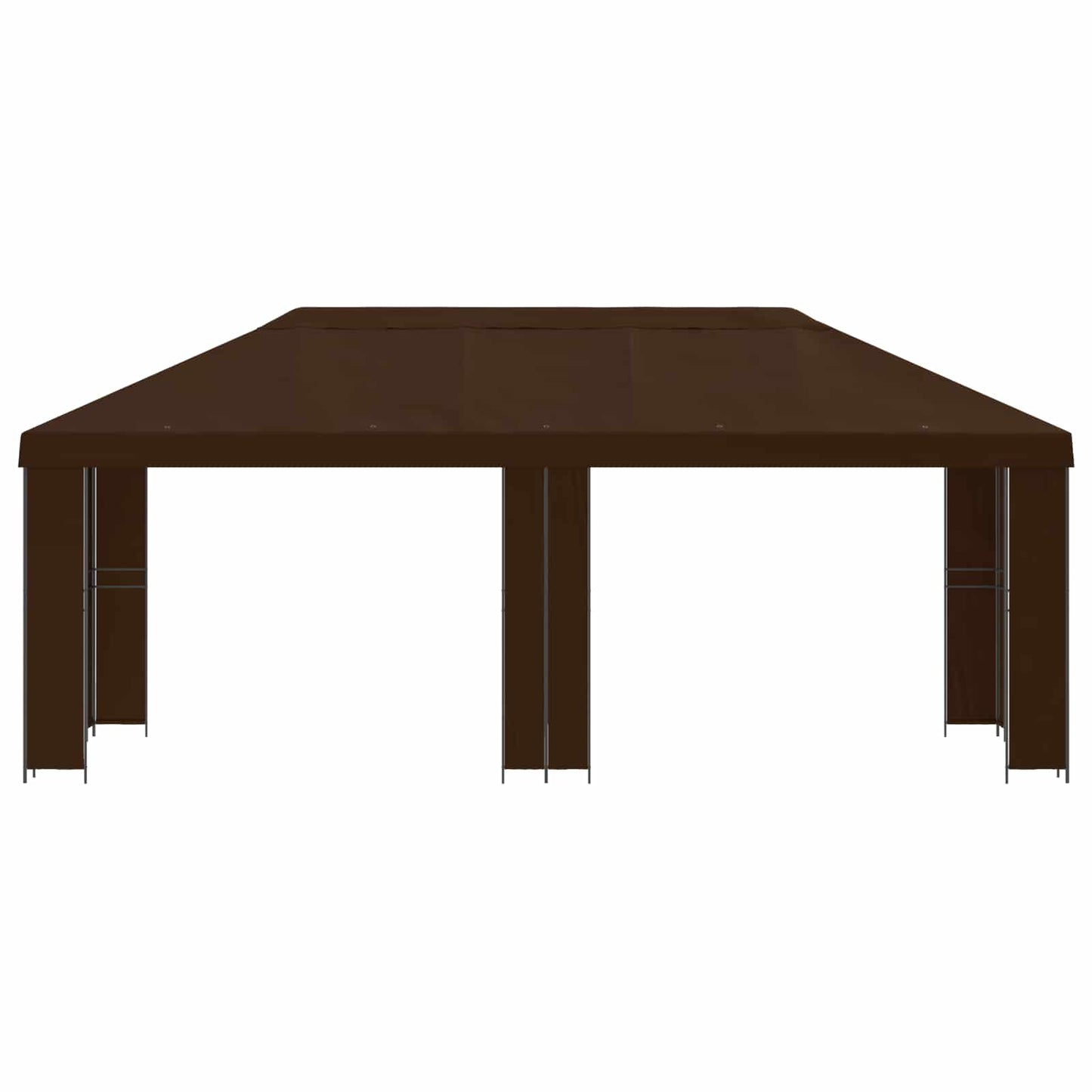 Garden Gazebo 6 x 3 m Brown Polyester and Steel 190