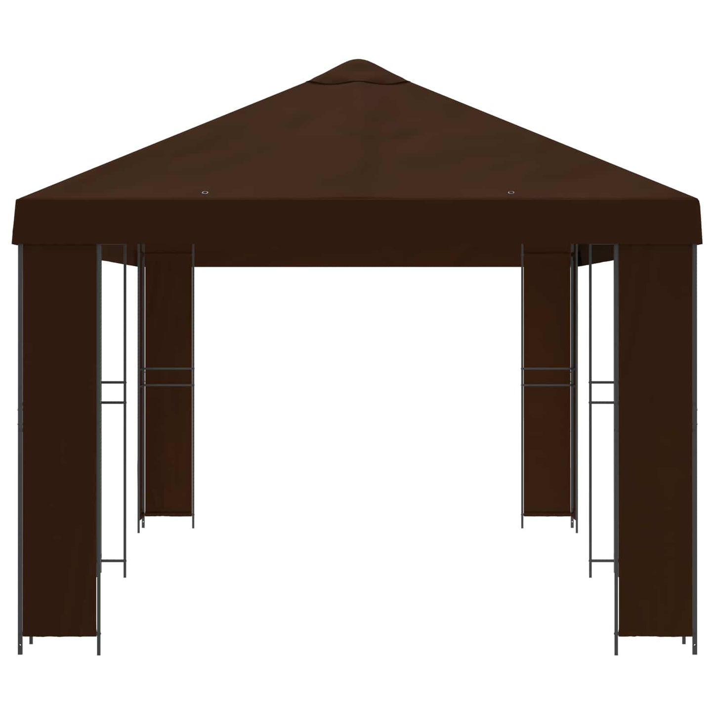Garden Gazebo 6 x 3 m Brown Polyester and Steel 190