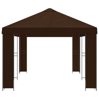 Garden Gazebo 6 x 3 m Brown Polyester and Steel 190