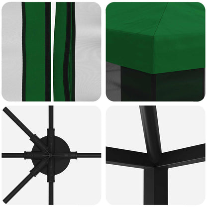 6 x 3 m Green Polyester and Steel 190
