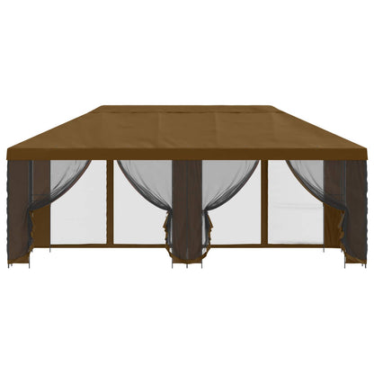 6 x 3 m Taupe Polyester and Steel 190