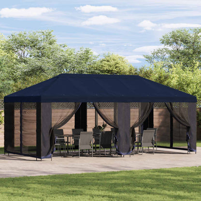 6 x 3 m Blue Polyester and Steel 190