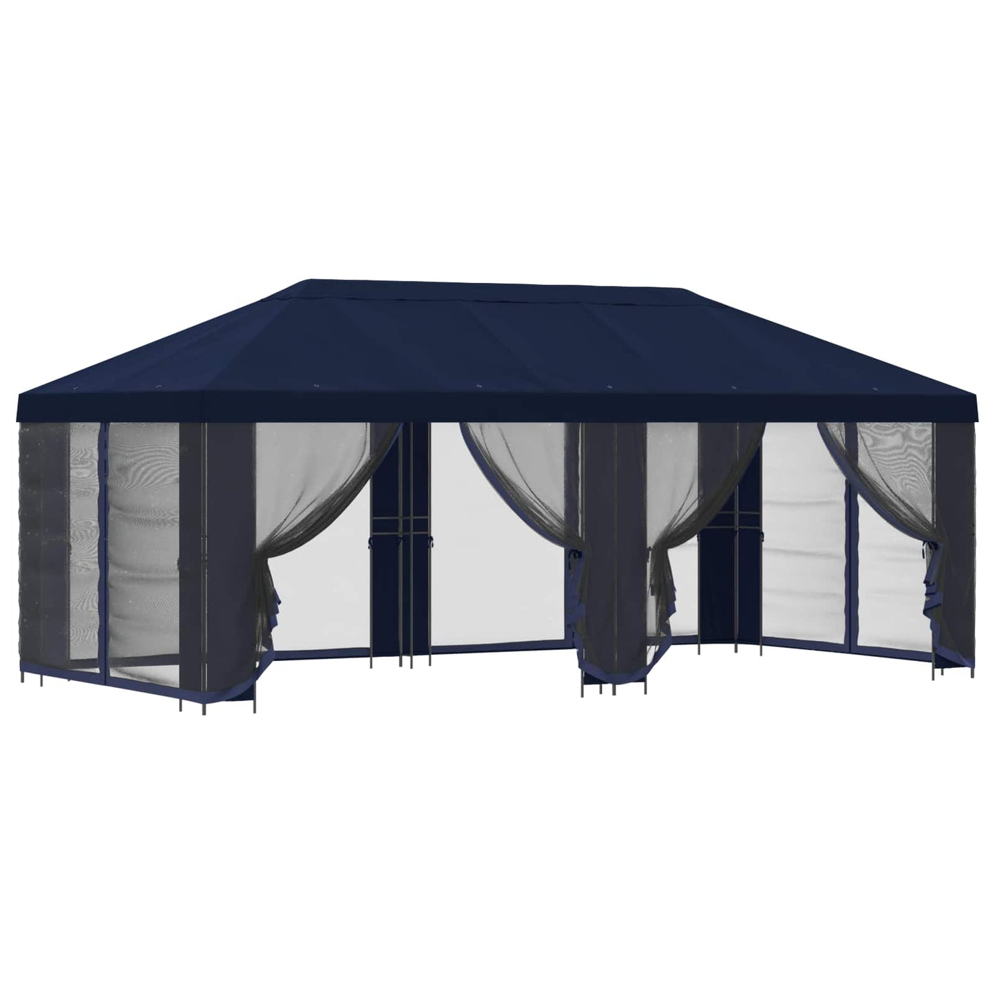 6 x 3 m Blue Polyester and Steel 190