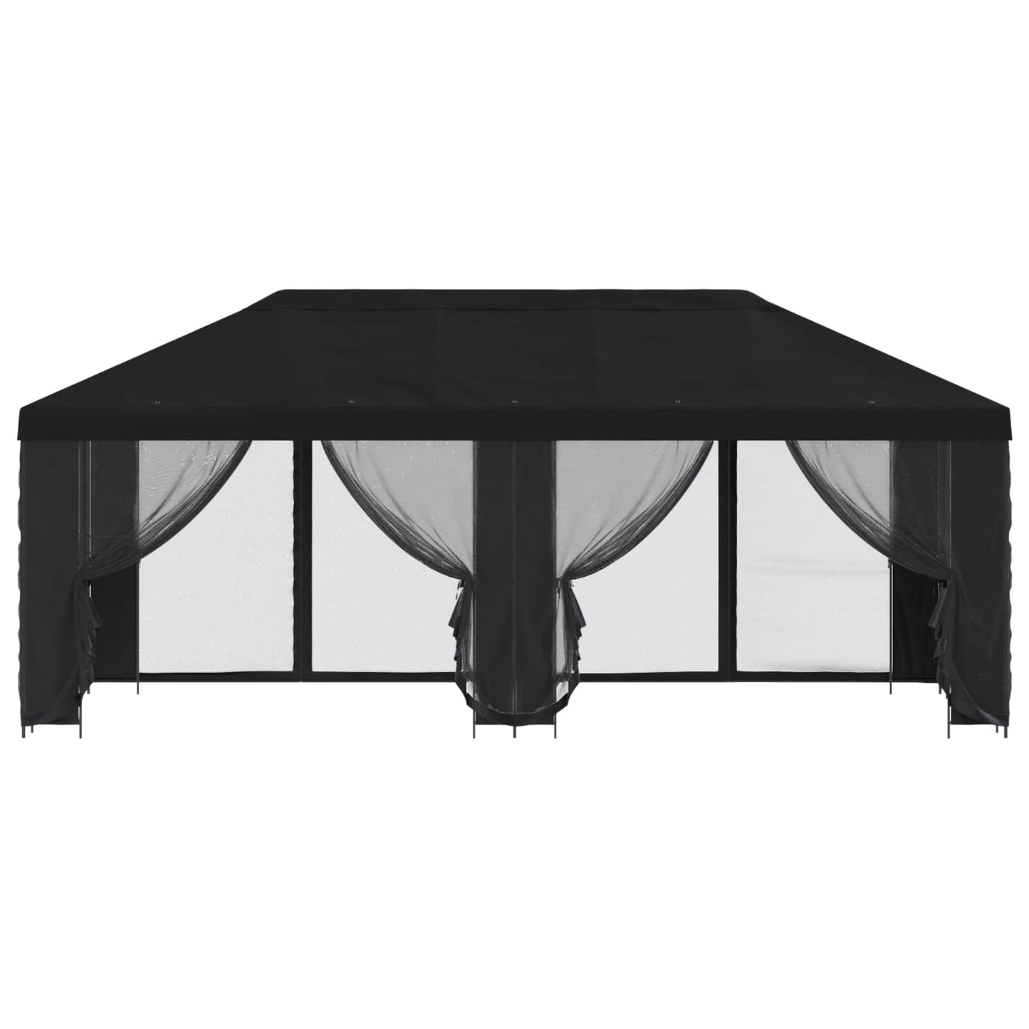 6 x 3 m Black Polyester and Steel 190