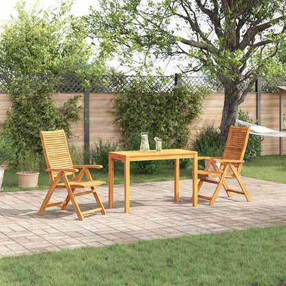 Garden Dining Set 3 pcs Brown Solid Acacia Wood