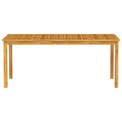 Garden Dining Set 7 pcs Brown Solid Acacia Wood