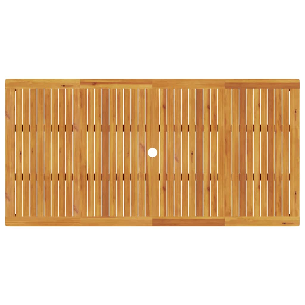 Garden Dining Set 7 pcs Brown Solid Acacia Wood