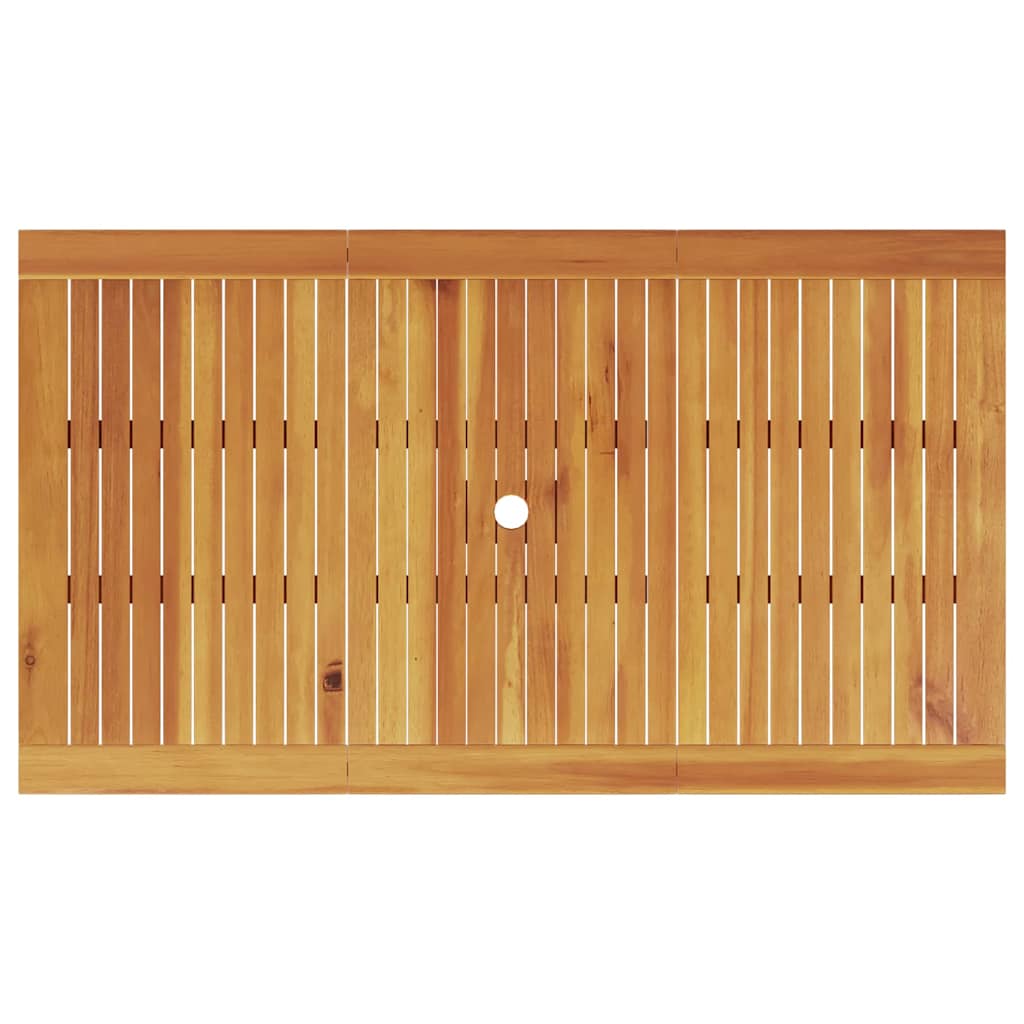 Garden Dining Set 7 pcs Brown Solid Acacia Wood