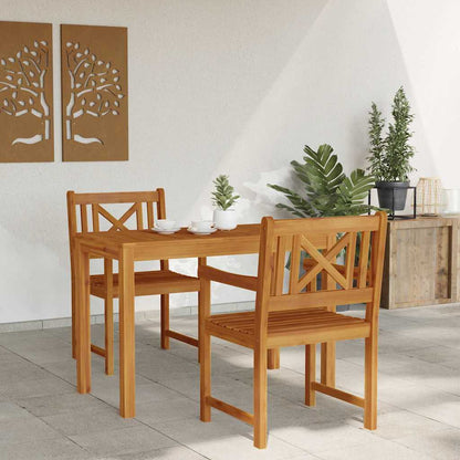 Garden Dining Set 3 pcs Brown Solid Acacia Wood