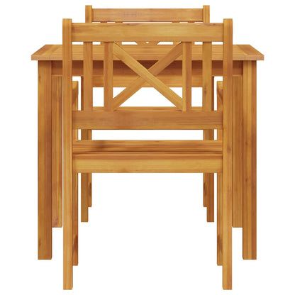 Garden Dining Set 3 pcs Brown Solid Acacia wood