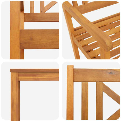 Garden Dining Set 3 pcs Brown Solid Acacia wood