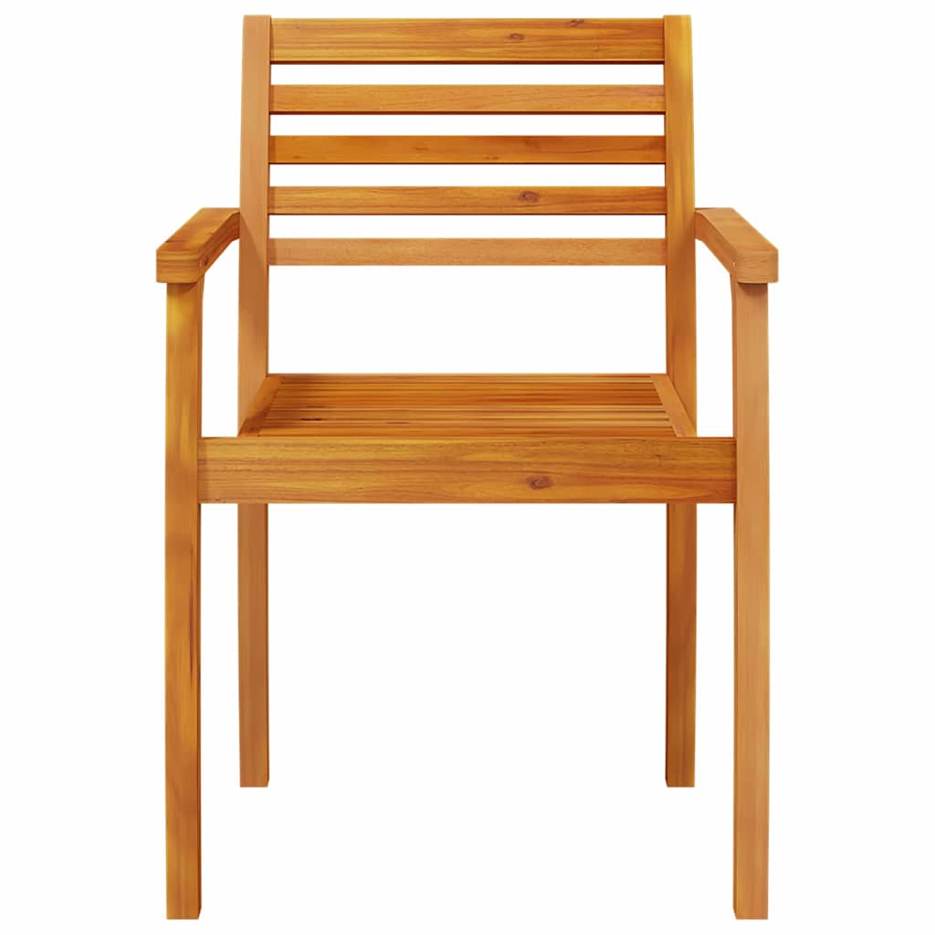 Garden Dining Set 5 pcs Brown Solid Acacia Wood