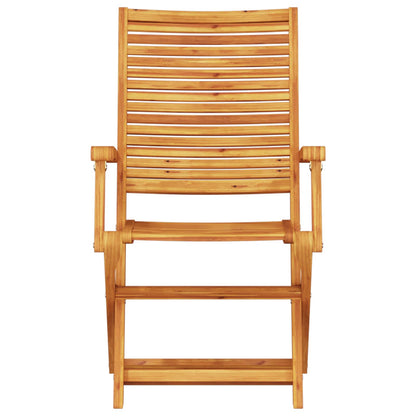Folding Bistro Set Folding 3 pcs Brown Solid Acacia Wood