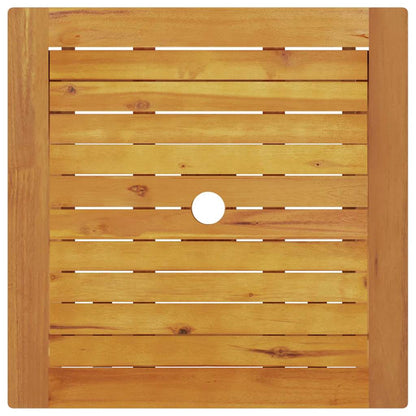 Folding Bistro Set 3 pcs Brown Solid Acacia Wood