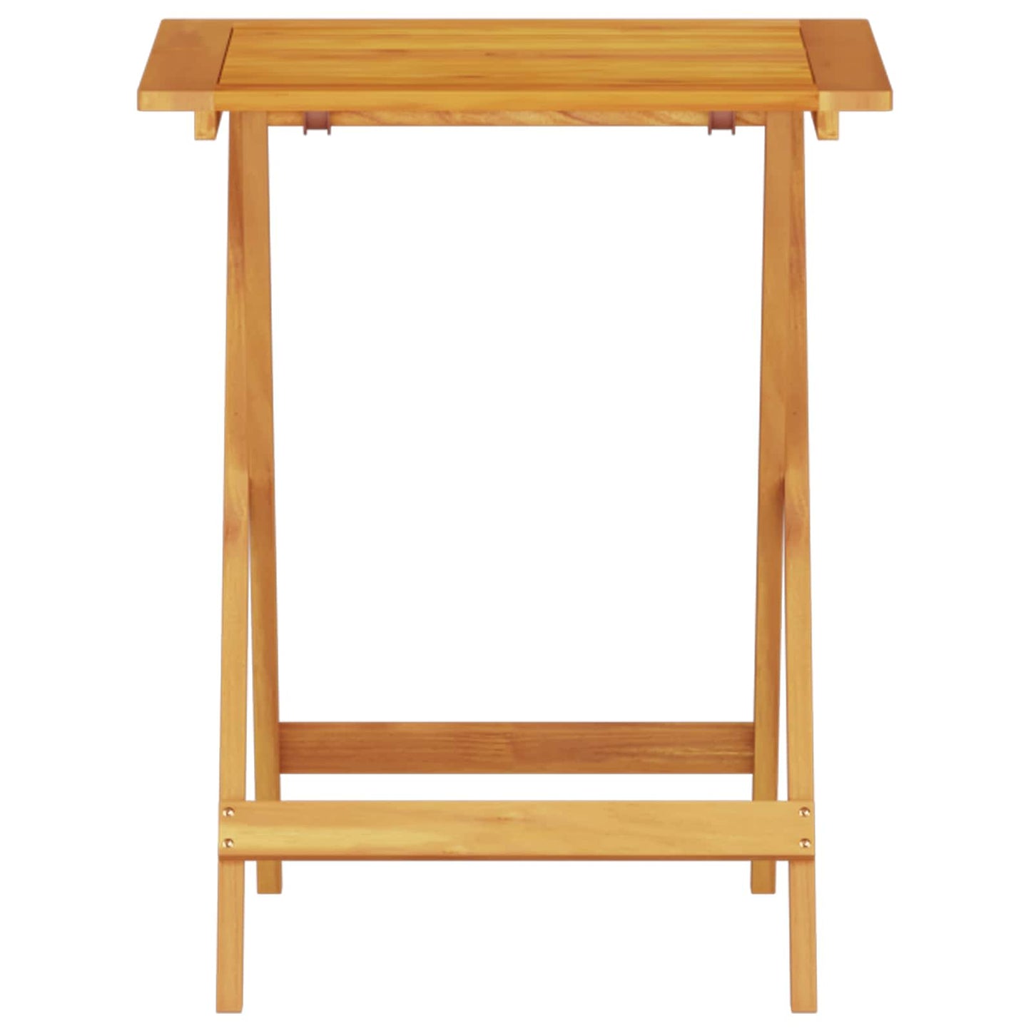 Folding Bistro Set Folding 3 pcs Brown Solid Acacia Wood
