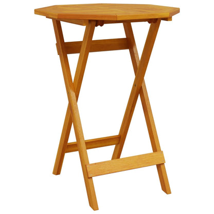 Folding Bistro Set Folding 3 pcs Brown Solid Acacia Wood