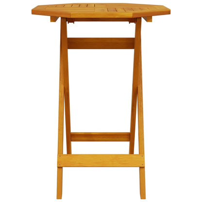 Folding Bistro Set Folding 3 pcs Brown Solid Acacia Wood