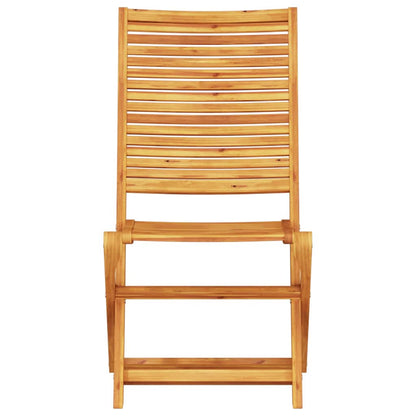 Folding Bistro Set Folding 3 pcs Brown Solid Acacia Wood