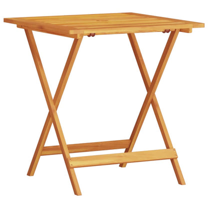 Folding Bistro Set 3 pcs Brown Solid Acacia Wood